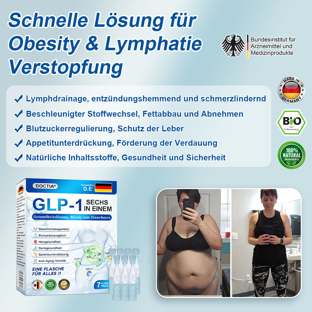 Die einzige offiziell von der BfArM zugelassene | DOCTɪA®👨⚕️6-in-1 Oral-𝑳öѕ𝒖𝒏𝒈 (nur 1 Dosis pro Tag, sichtbare Ergebnisse in 7 Tagen)💎Für Adipositas, Herz-Kreislauf-Gesundheit, Diabetes, Schlafapnoe, Gelenkprobleme u.v.m
